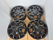 4x GLOSS BLACK GENUINE FORD TRANSIT TOURNEO CUSTOM 16" ALLOY WHEELS 5x160