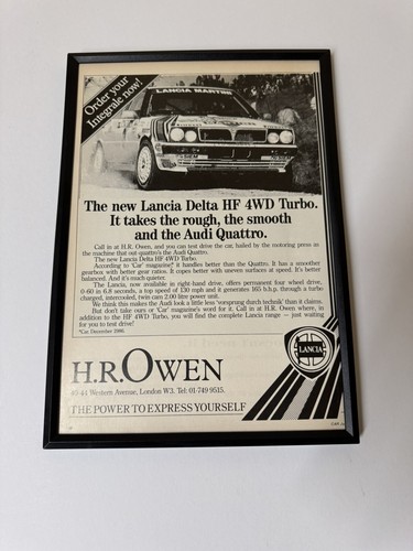 Framed original 1988 - 1988, lancia
