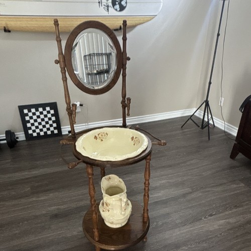 Oval cheval mirror wood - wood, frame