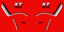 Yamaha XT 125 1982 - Body Kit Sticker Decals - XT125 - 82 Red - Red