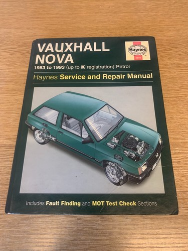 Vauxhall nova haynes - nova, sr