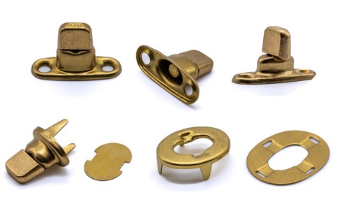 Brass turnbutton dot - brass, fastener