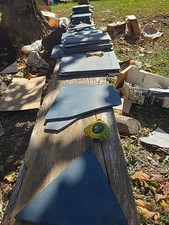 Black Slate Stone Pieces Lot