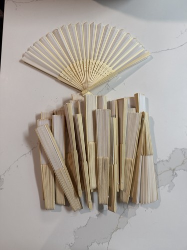 Pcs white hand fan - pcs,
