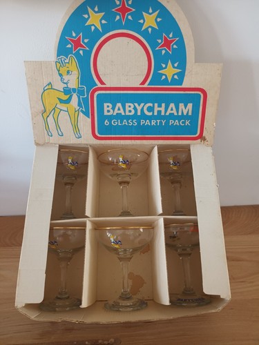 Vintage retro box 6babycham - retro, of