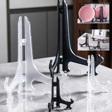 Plastic Acrylic Easels Stand Plate Holder for Picture Display Home Decoration