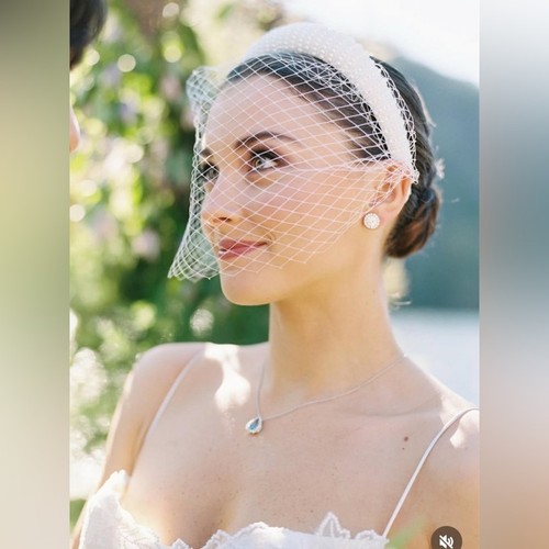 Wedding veil french netting - french,