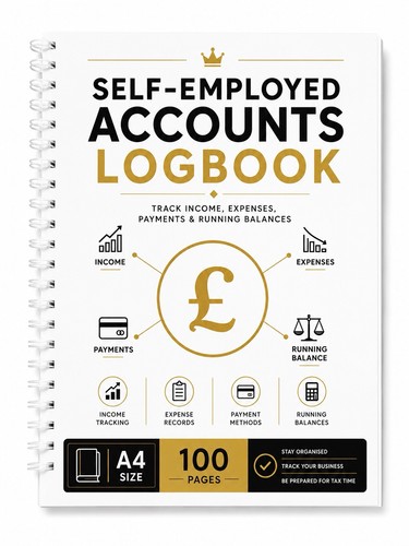 Self employed accounts book - employed, a4