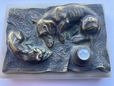 Rare Antique Brass Sleeping