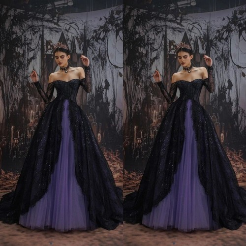 Black purple gothic - purple,