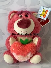 TOY STORY LOTS O HUGGIN BEAR WITH STRAWBERRY HEART PLUSH TEDDY BRAND NEW