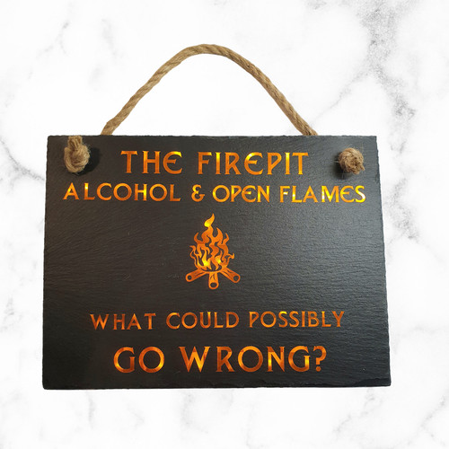 Slate garden plaque signs - slate,