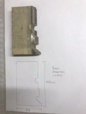 Spindle Moulder Cutters 8mm Serrated 100x58mm