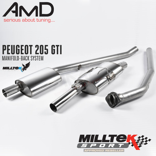 Milltek peugeot 205 - peugeot, gti