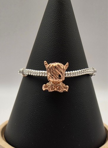 Rose gold highland - rose, charm