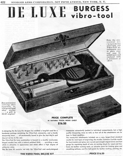 1950 print burgess - ad, of