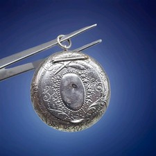 Antique Silver Tone Powder