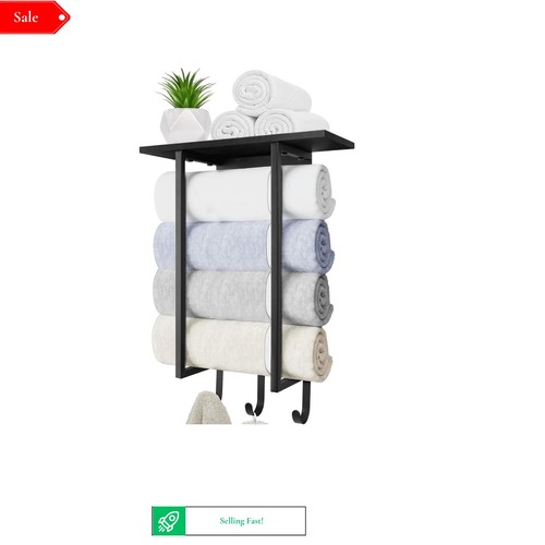 Wall mounted bathroom towel - wall,