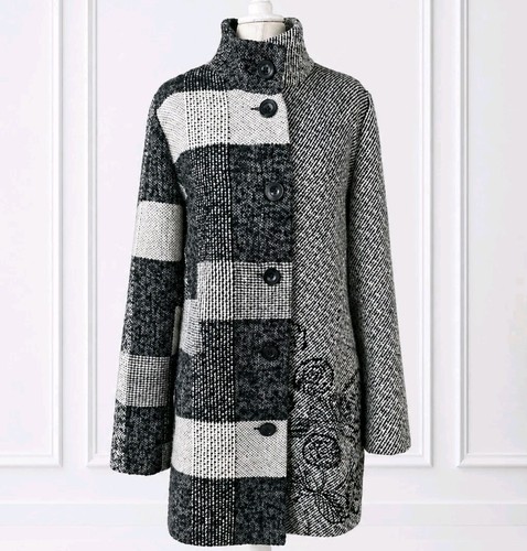 Desigual wool blend patchwork - desigual,