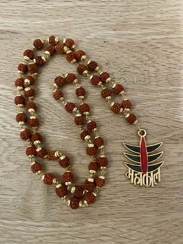 Mahakal rudraksha mala golden - mahakal,