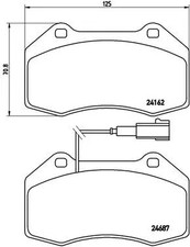 FRONT BRAKE PAD SET DISC BRAKE