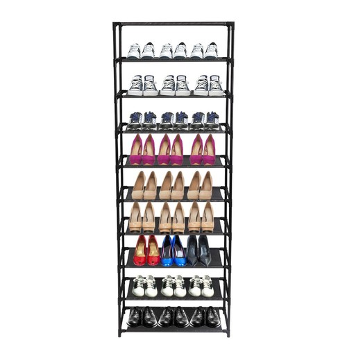 Tier stackable shoe rack - 10,
