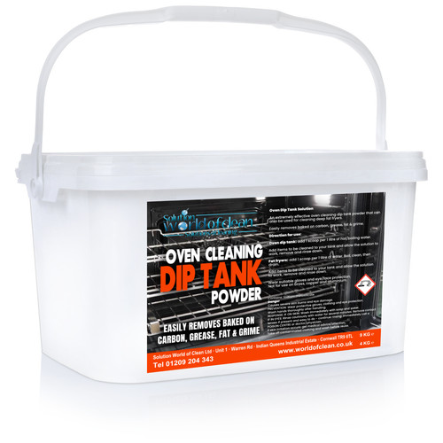 Oven cleaner dip - tank, powder