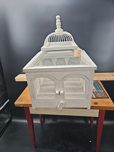 Bird cage vintage wood - wood, and