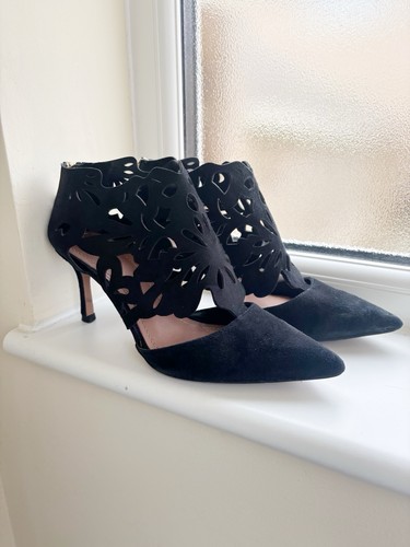Zara black suede - black,