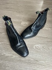 R.M WILLIAMS Mens RMW US 11 EUR 45 Black Leather Narrow Boots Shoes