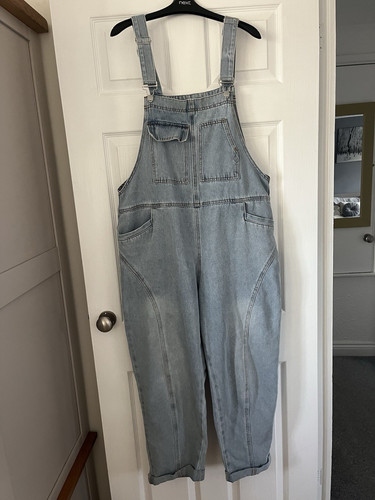 Next blue denim dungarees - next,