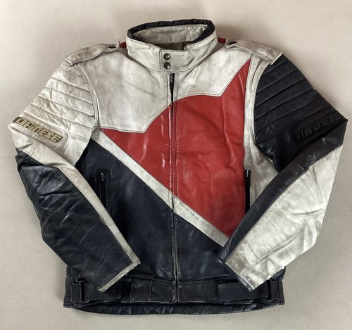 Vintage dainese leather biker - leather,
