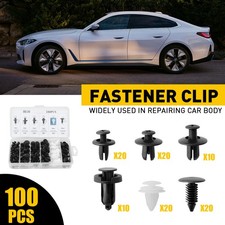 Car Retainer Clips 100PCS Body Plastic Rivet Fastener Push Door Trim Panel Tool