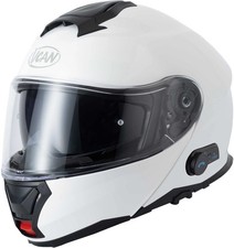 Vcan H272 Flip Up Blinc Bluetooth Motorcycle Motorbike Helmet - Gloss White