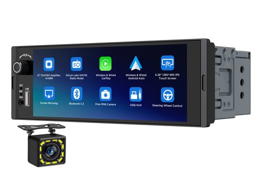 Single din wireless carplay - single,