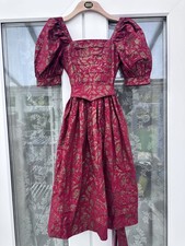 Vintage Laura Ashley 80s Red &