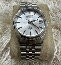 Vintage Seiko Automatic Silver sunburst dial Wrsit watch for mens Japan 6309