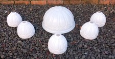 Set Of Six Opaline/Milk Glass