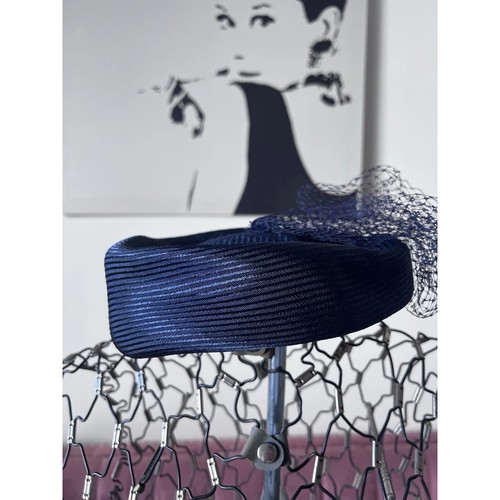 Vintage navy blue - navy, hat