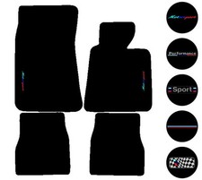 Fits BMW 3 Series E30 1983-1991 Tailored Car Mats Motor Sport Badge Logo