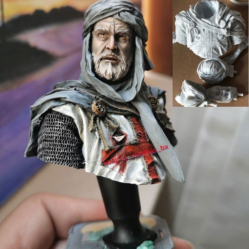 Knight bust unpainted - knight,