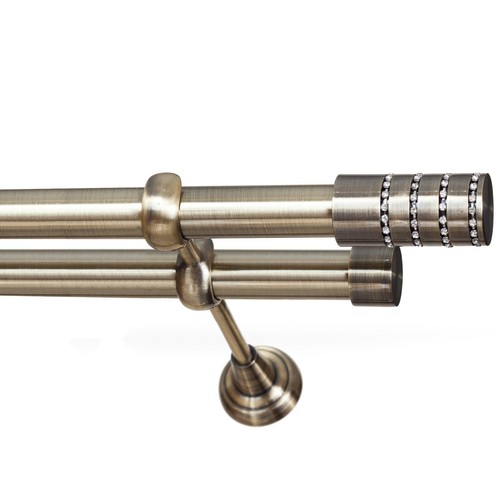 Metal double curtain - curtain, pole