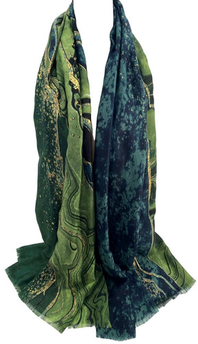 Green scarf ladies - green,