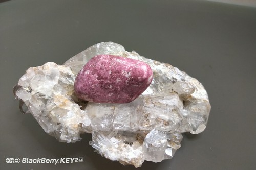 Thulite fidget tumbled stone - fidget,