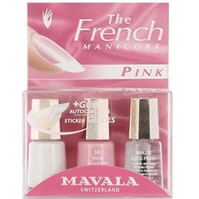 Mavala Mini Nail Color French Manicure Nail Polish Kit - Pink (3 x 5ml)(70105)