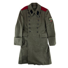 Bulgarian Army Greatcoat Khaki Wool Vintage 70s Cold War Communist Small