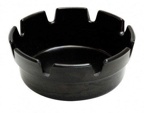 Melamine ashtray black - melamine, 4"