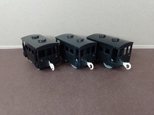 Three black brake vans - brake,
