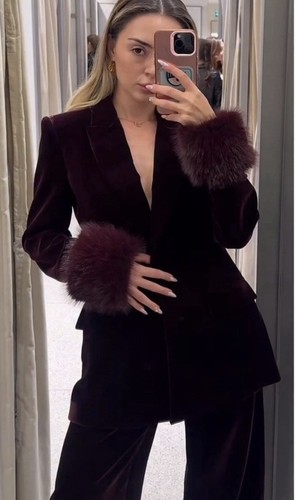 Zara velvet blazer - zara,