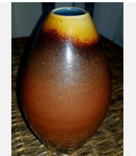Cobridge stoneware brown - stoneware, vase